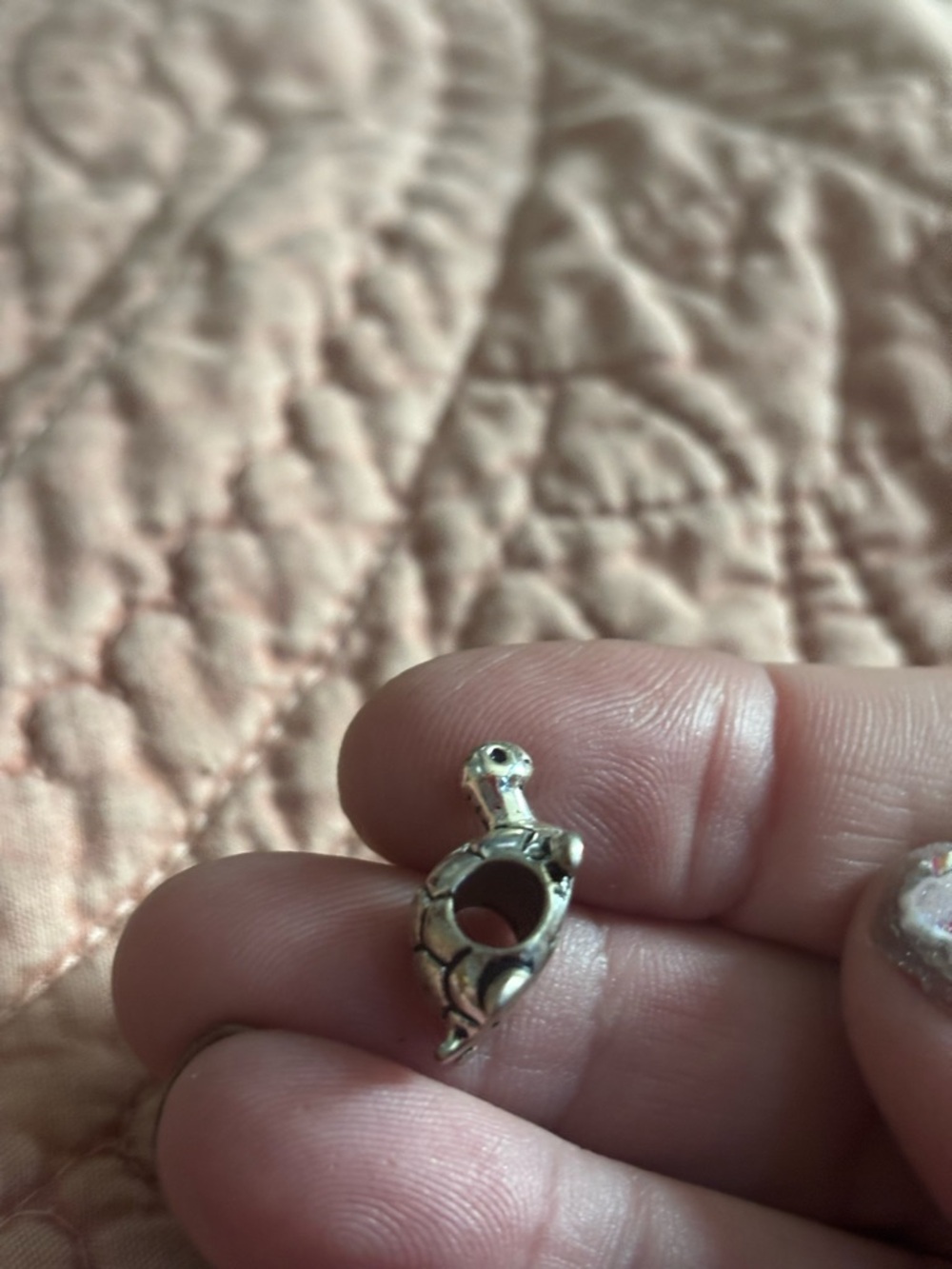 Turtle Charm Pendant in Silver for Bracelet - Picture 7 of 8